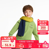 巴拉巴拉童装儿童卫衣秋冬2024男童女童圆领套头摇粒绒上衣潮208424121216
