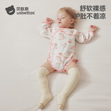 贝肽斯婴儿包屁衣秋冬新款长袖新生幼儿衣服满月宝宝连体哈衣纯棉