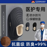 ECAC手术室防水棉拖鞋男冬季外穿防滑耐磨加绒医护室内家居包跟棉鞋男 灰色【医护专用/抑菌不臭脚】 36-37 码（推荐35-36脚）