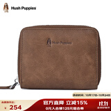 暇步士（Hush Puppies）卡包男真皮零钱包男证件夹风琴式收纳包名片夹父亲节礼物礼盒装