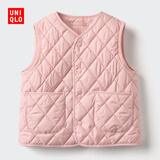优衣库婴幼儿宝宝PUFFTECH空气棉服可机洗背心马甲25新款478428 10 水粉色 100