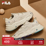 FILA 斐乐运动鞋女MARS II 火星系列二代秋秋季时尚复古跑步鞋女 奶白/木薯粉-GT 36