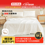 京东京造100%天然新疆棉花被 纯棉被芯单人被子 夏凉被2x2.3m
