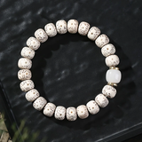 迎胤国星月菩提手串正品单圈原生态天然木质手链菩提子文玩盘玩佛珠手持 星月菩提绿 9  10