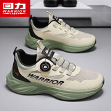 回力（Warrior）男鞋夏季网面透气登山鞋子男运动老爹鞋休闲跑步鞋M076C军绿42