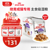 皇家猫粮 绝育成猫湿粮 软包猫罐头SAGP 1-7岁 浓汤肉块 85G*12进口