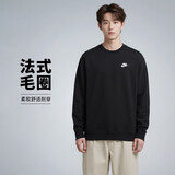 耐克（NIKE）男运动服春秋季套头毛圈卫衣轻盈舒适BV2667-010 黑色 XL