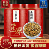匠界茶叶红茶金骏眉特级新茶浓香蜜香黄芽罐装礼盒装250g礼盒送礼 