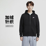 耐克（NIKE）男冬季连帽夹克外套加绒保暖 休闲运动  BV2646-010黑色XXL