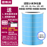 思博润适配小米米家空气净化器滤芯（韩国E+H滤材）过滤网 1代/2代/2S/3代/4代/Pro M4A芯片版（180折滤纸+金属内网+升级除霾除菌