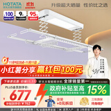 好太太（Hotata） 电动晾衣架智能自动升降晒被阳台晾衣架室外衣服架伸缩晾衣杆 【46孔大晒量】D11-Z白色T