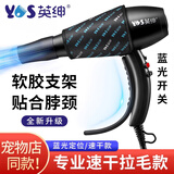 英绅宠物吹风机狗狗猫咪宠物店专业拉毛一体洗澡美容挂脖吹风筒LB820B 升级款（吹风机带软支架）