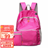 高尔夫（GOLF）双肩包男女可折叠电脑背包书包14英寸轻便户外旅行包旅游运动登山