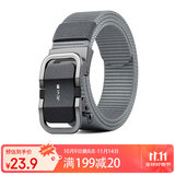 极为帆布皮带男士自动扣腰带中青年商务休闲简约百搭韩版潮流牛仔裤带