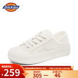 Dickies女士帆布鞋潮流休闲鞋子布鞋低帮百搭平底鞋 米色 37