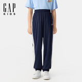 盖璞男童夏季款logo撞色拼接网眼束口裤儿童装休闲裤767337