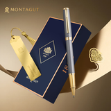 梦特娇（MONTAGUT）【中秋礼物】签字笔教师节礼盒商务办公宝珠笔创意书签送礼套装书写签名笔礼遇系列珠光灰