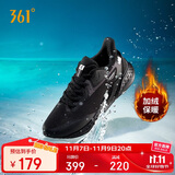 361°运动鞋男雨屏秋冬季款加绒保暖户外通勤跑步棉鞋子男672342231B-4