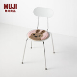 无印良品（MUJI）  使用了木棉的 动物坐垫 椅垫 座垫 墨西哥兔4A 直径34cm