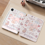 RBP适用iPad789平板套10.2英寸3Y折保护壳带笔槽保护套亚克力质感四周气囊防弯抗摔皮套-香软派对