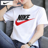 耐克（NIKE）T恤男士 25冬季新款运动服装训练健身衣时尚休闲半袖透气圆领短袖 全棉亲肤/大学红/热推款 M 【170】体重110~130斤左右
