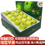 洛川苹果陕西延安特产红富士时令苹果水果礼盒送苹果生鲜新鲜脆甜整箱批发 【新品】瑞雪15个80mm心选礼盒装