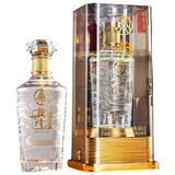 五粮液股份出品 金装水晶52度浓香型白酒 名酒结婚婚宴宴请送礼纯粮食酒 52度 500mL 尊品玉