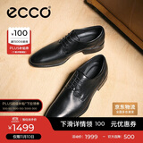 爱步（ECCO）德比鞋 增高牛皮商务正装皮鞋男 适途系列512734 黑色40