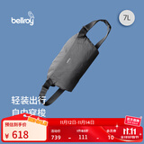 Bellroy澳洲 Lite Sling 7L 轻量骑行胸包磁吸斜挎包轻行包 格纹灰7L【库存告急，即将到货】