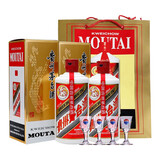 茅台（MOUTAI）贵州茅台酒 飞天茅台 酱香型白酒 婚庆宴请 43度 500mL 2瓶 送礼袋