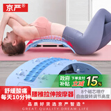 京严【德国品质】腰部按摩器腰间盘突出矫正仪家用腰肌劳损牵引男汽车腰椎背部磁石靠垫办公室腰舒缓器 【躺靠两用 高度可调】升级脊椎条-磁石理疗 天空蓝