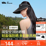 蕉下（beneunder）遮阳帽女太阳帽空顶帽防晒帽防紫外线遮脸时尚百搭UL569黑