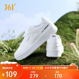 361°运动男鞋秋冬季学生复古厚底增高小白休闲板鞋子男672426611-1