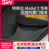 3W Auto-life适用于特斯拉ModelY挡泥板门槛条座椅护角防虫网保护罩装饰改装 Y后排门槛条一对/20-24款