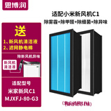 思博润（SBREL）适配小米新风机滤芯 米家A1家用壁挂式复合过滤网 C1-80滤网(适配小米新风机C1滤芯)