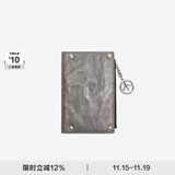 个乐植鞣绵羊皮真皮卡包卡夹钱包轻奢男女款情侣礼物 皓月银 均码