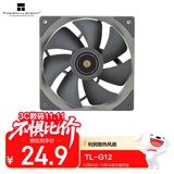 Thermalright(利民) TL-G12 灰色12cm机箱风扇 液压 轴承 4PIN PWM 风扇 串接PWM接头 1500调速风扇