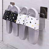 双庆 鞋架 浴室拖鞋架 壁挂式卫生间置物架 毛巾架免打孔收纳鞋架鞋子整理架 波浪纹创意鞋架