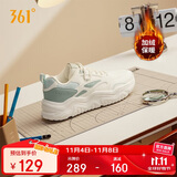 361°运动鞋女冬季加绒复古棉鞋情侣厚底休闲老爹鞋子女682446738-1