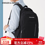 蔻一（Cnoles）双肩背包男士大容量防泼水16英寸电脑包休闲百搭大学生书包旅行包生日礼物送爸爸男友老公实用