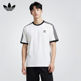 阿迪达斯 （adidas）三叶草系列 男子 3-STRIPES TEE 短袖 KB2460 白色 L
