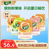 菓珍三口味组合装 壶嘴装400g*5（共5袋）维C橙汁柠檬汁果汁粉