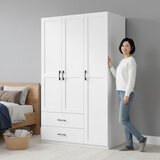 金经金属钢制北欧衣柜主卧室家用铁艺儿童衣柜出租房环保铁皮衣橱长1.2米