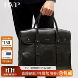 铂派公文包男真皮手提包商务通勤单肩斜挎包多功能电脑包生日礼物 意大利植鞣皮-黑 一包两用 14英寸