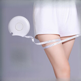 徽匠世家皮尺量三围用尺软尺子迷你便携家用裁缝量衣服腰围胸围卷 白色圆形2M一个装