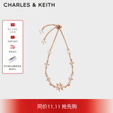 CHARLES&KEITH六芒星之夜太阳星手链女生日礼物CK5-12120340 Rose Gold玫瑰金色 1个