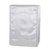 千莎（QIANSHA）适用海尔美的松下三星博世卡萨帝滚筒洗衣机罩全自动加厚防水防晒 高端加强型双层银色拉链款 滚筒10-12公斤专用