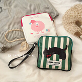 繁夏迷你收纳包便携零钱包学生卫生巾收纳包月事包随身化妆品收纳袋
