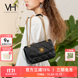VANESSA HOGAN VH女包茵然软包系列复古太阳神斜挎包菱格链条腋下包小众单肩包