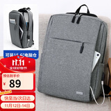 高尔夫（GOLF）双肩包男韩版背包14英寸电脑包商务男女休闲旅行包学生书包